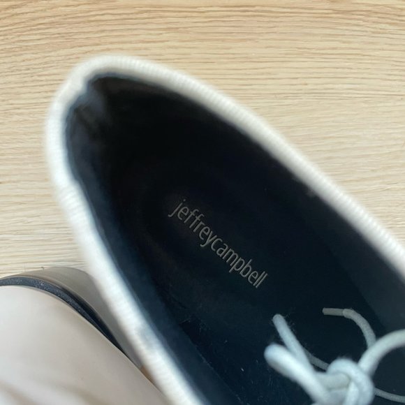 Jeffrey Campbell Off-White Lace-Up Heeled Boots - Picture 7 of 8